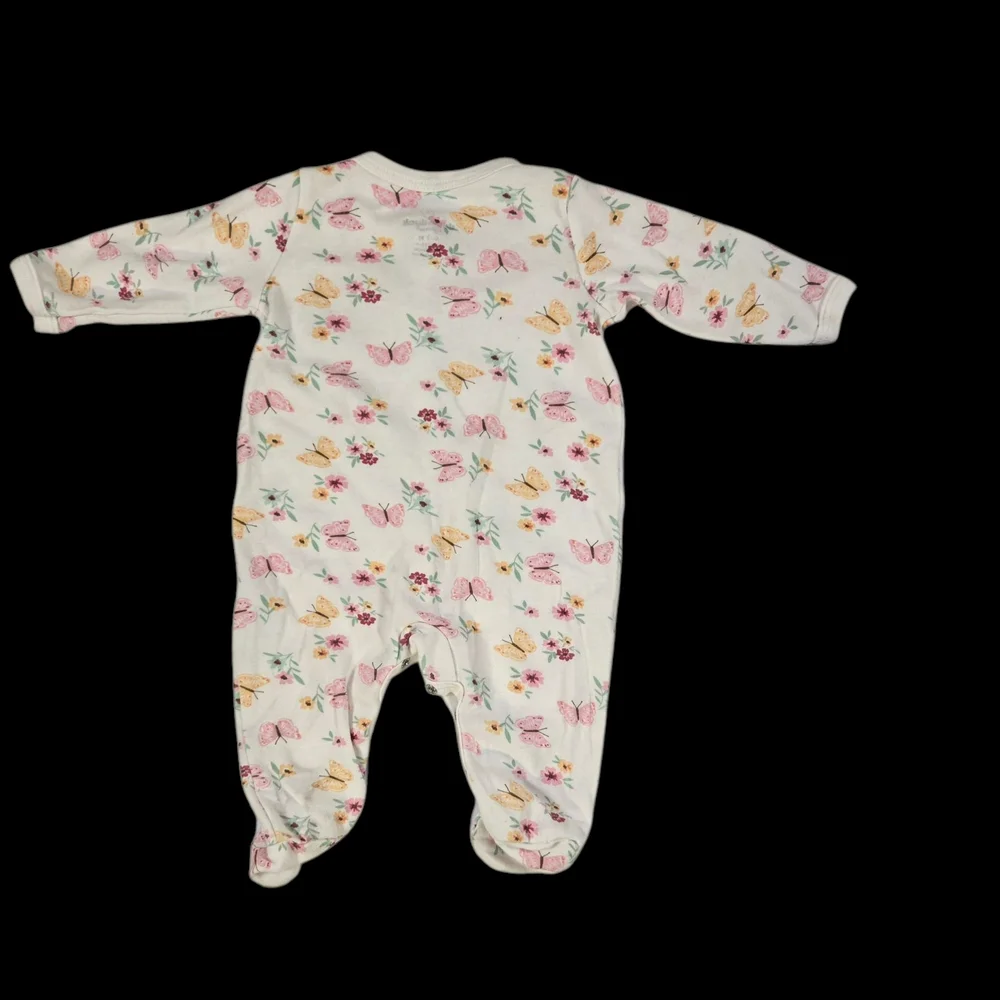 Floral Print Kids One Piece Duck Duck Goose Sz 0-3mo